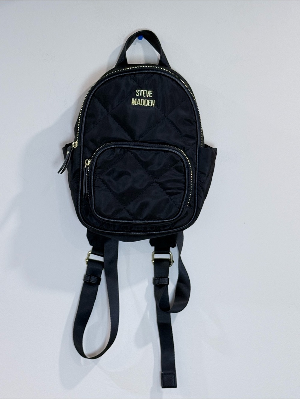 🔥Steve Madden Black Quilted Mini Backpack EC🔥